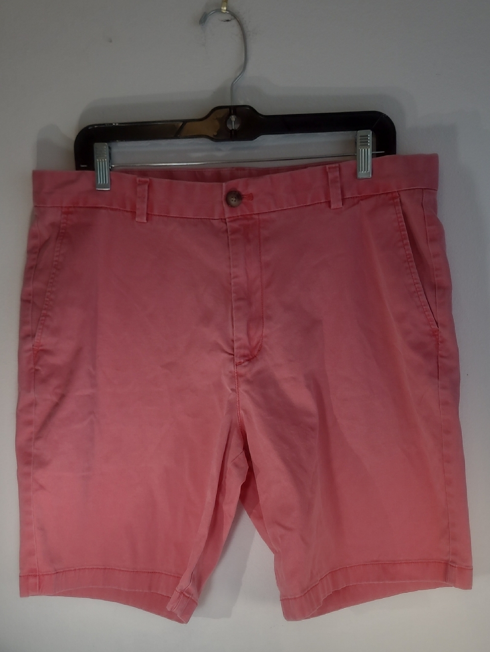 Vineyard Vines Coral Pink Flat-Front Breaker Shorts